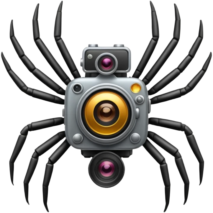 camera spider emoji