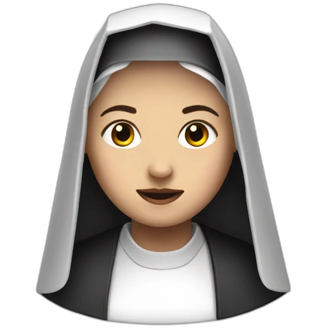 The nun emoji emoji