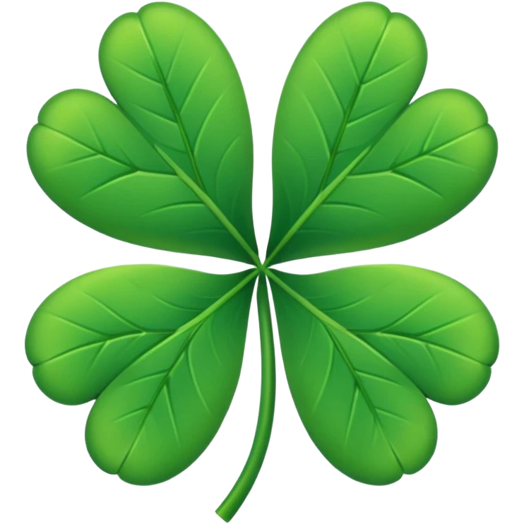 Make a Emoji of five leaf clover only not the lipstick only the 5 leaf clover emoji
