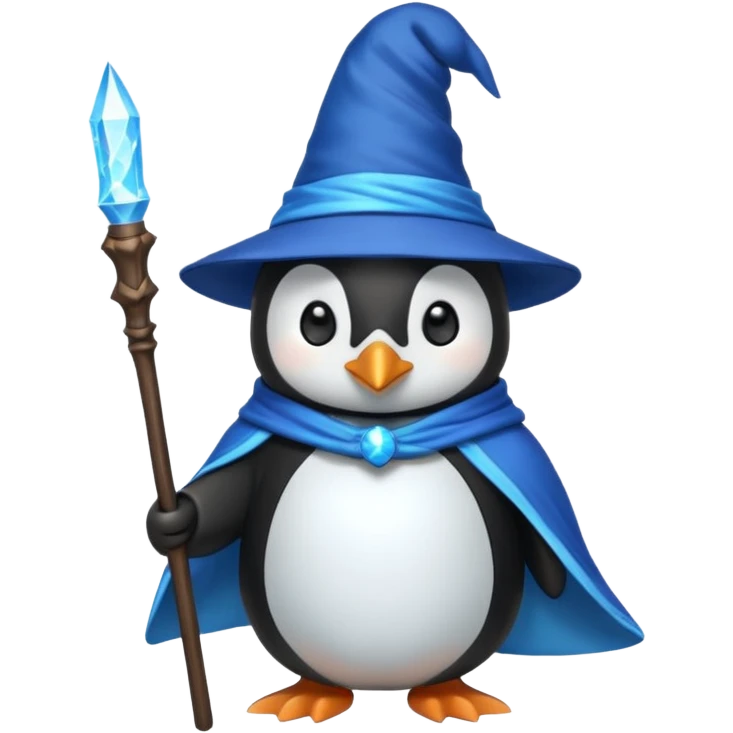 Penguin Wizard emoji