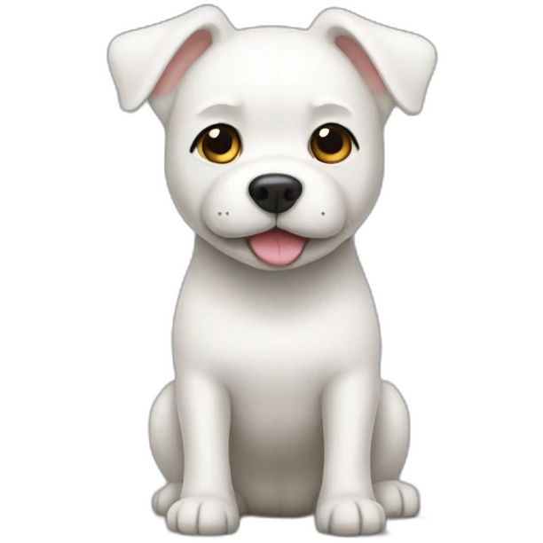 White dog body emoji