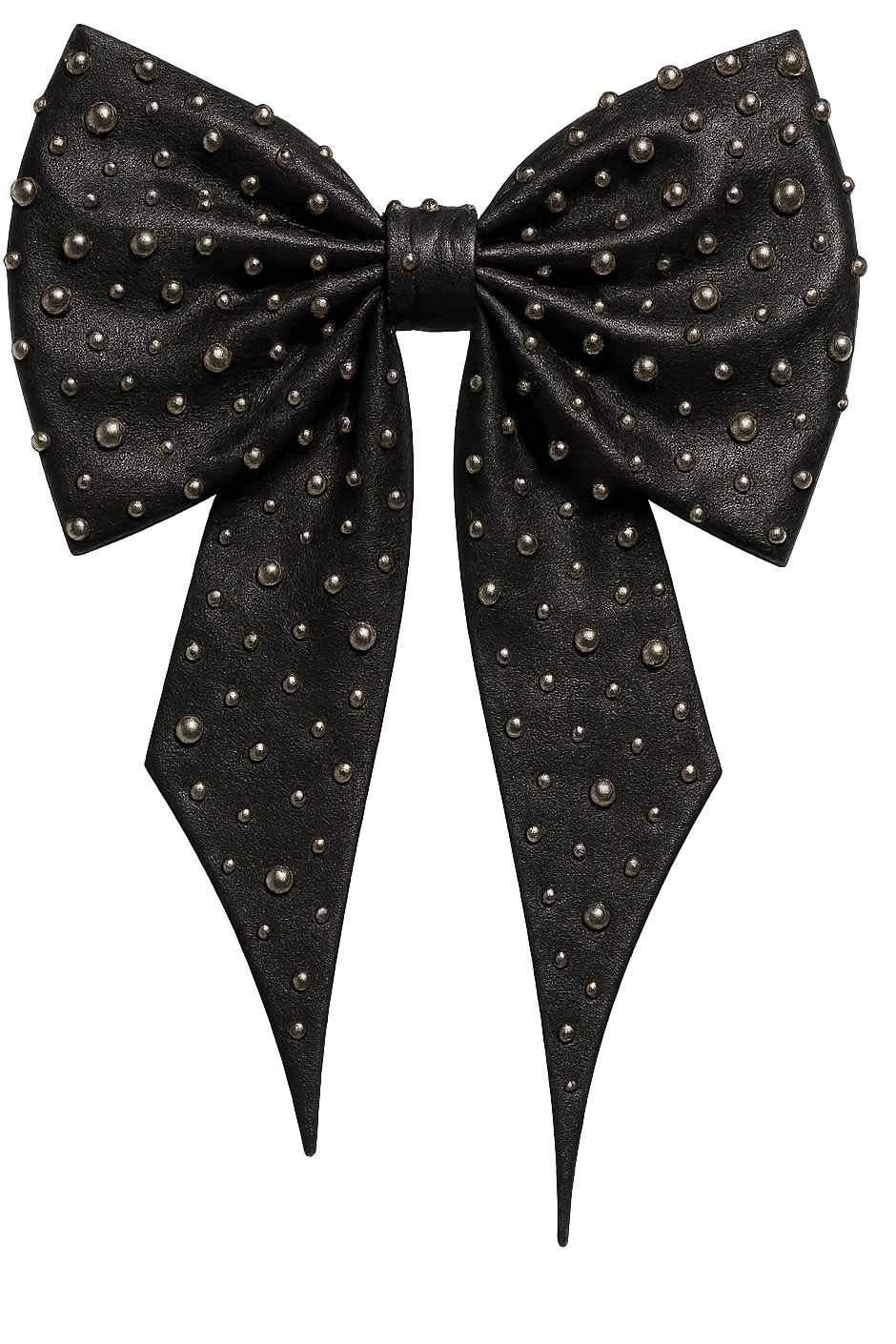 kpop stage bow with metallic studs, edgy and stylish, remove background emoji