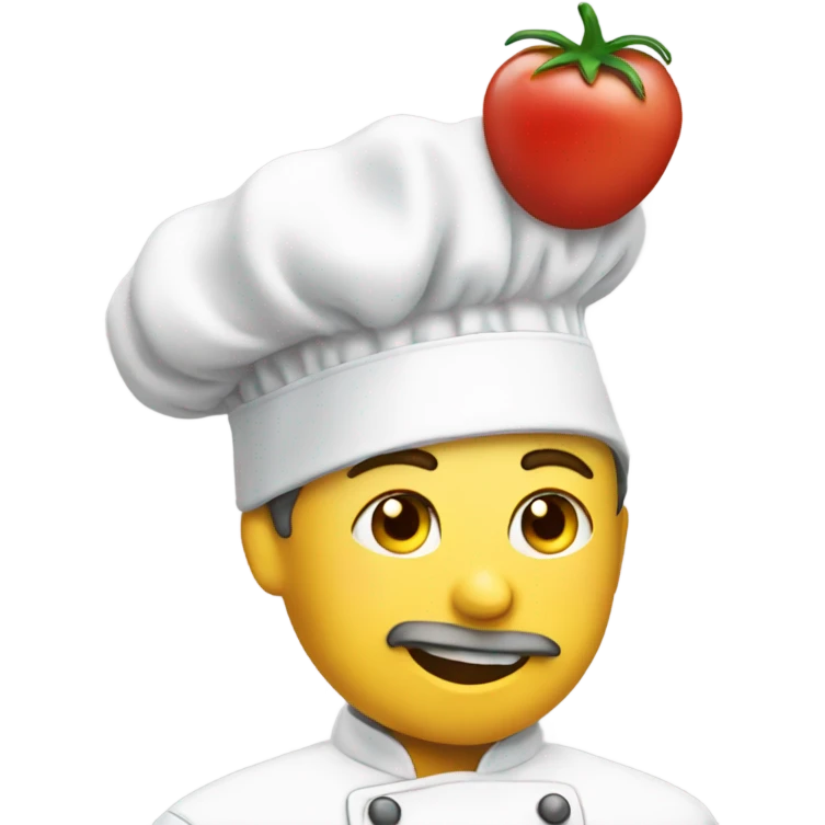 Chefs kiss with chef hat emoji