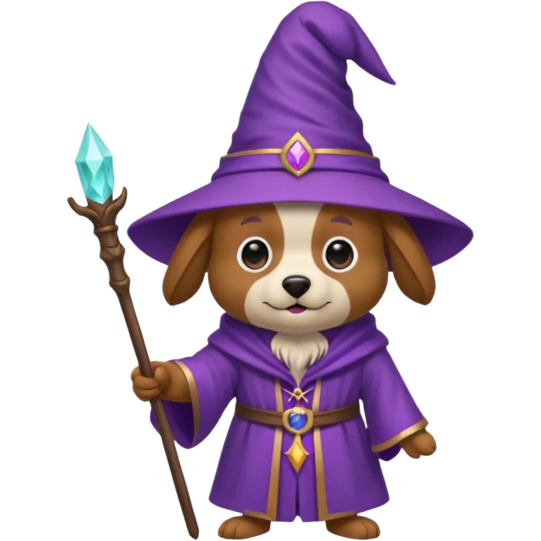 Dog wizard emoji