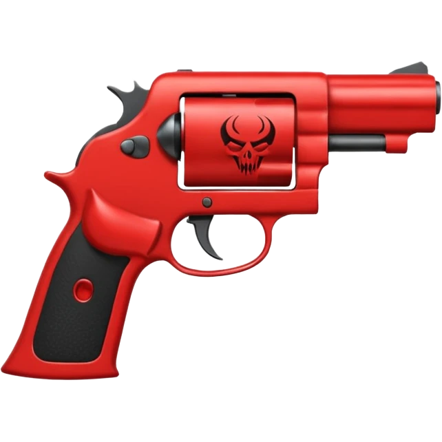 Un diablo con una pistola emoji