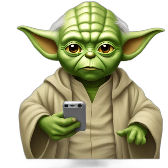 Maître Yoda au téléphone emoji