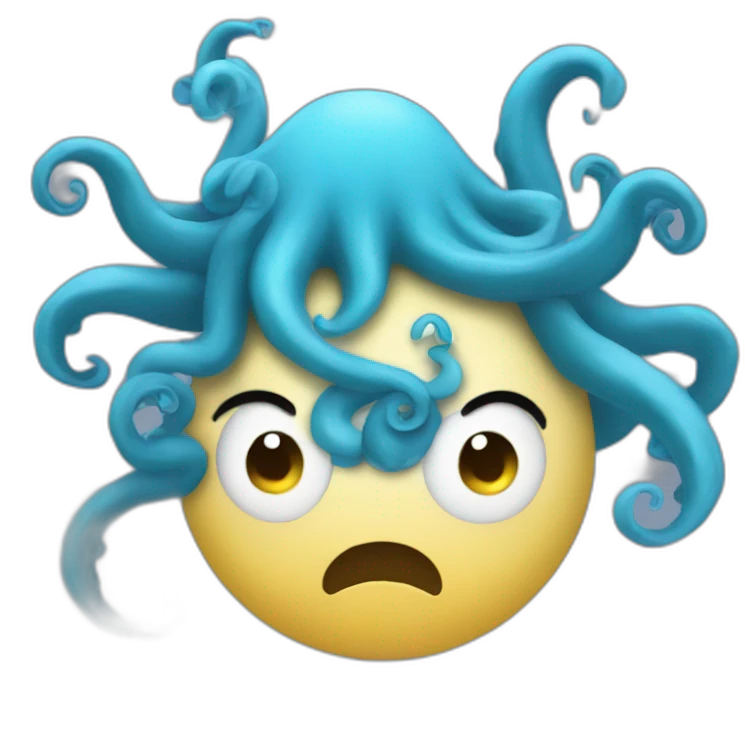 rage cute blue kraken emoji