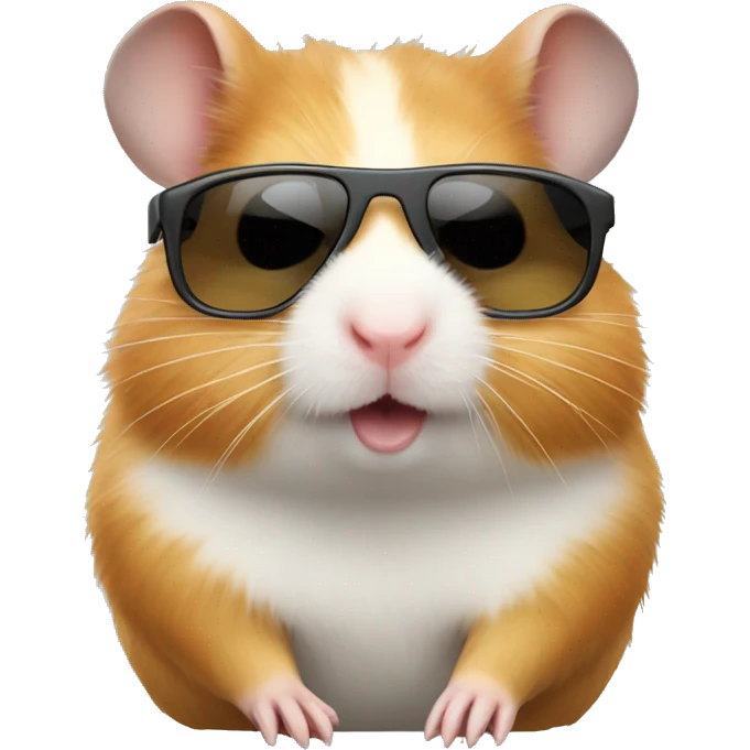 hamster with sunglasses emoji
