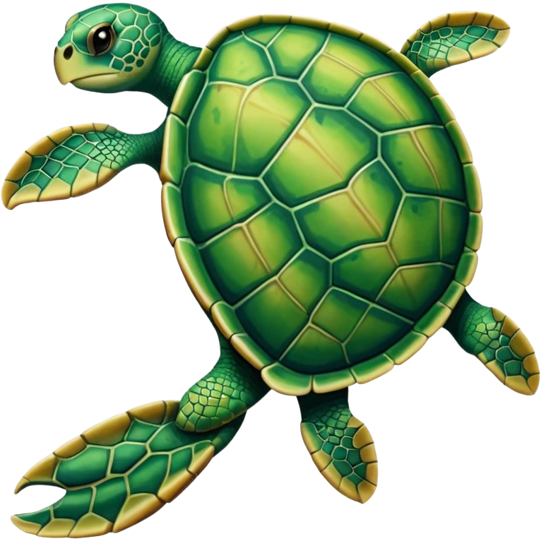 A leg combined with a turtle emoji