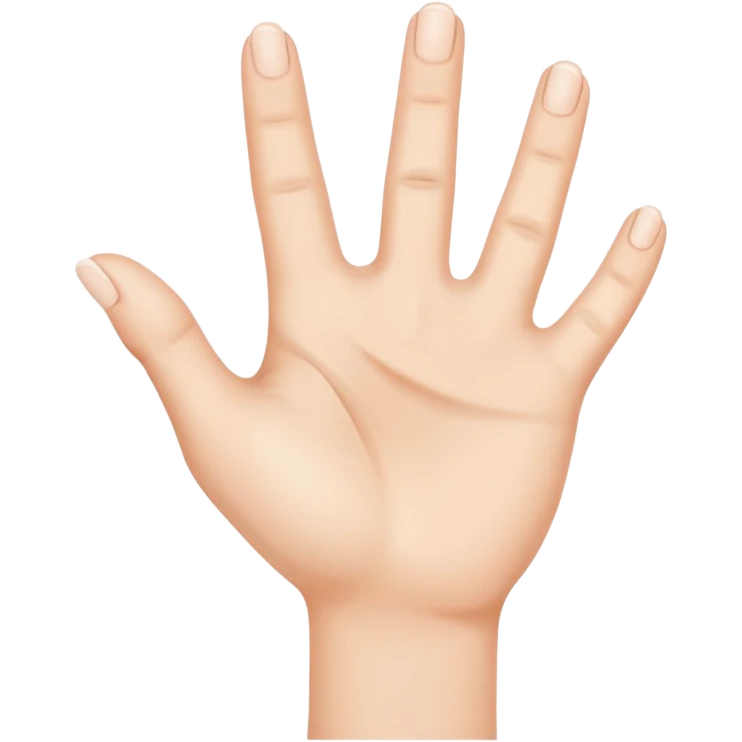clean hand emoji