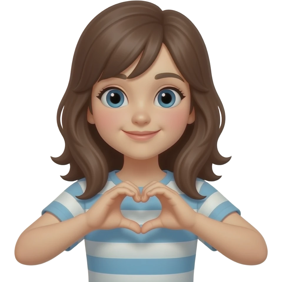 Kalp yapan kız emoji