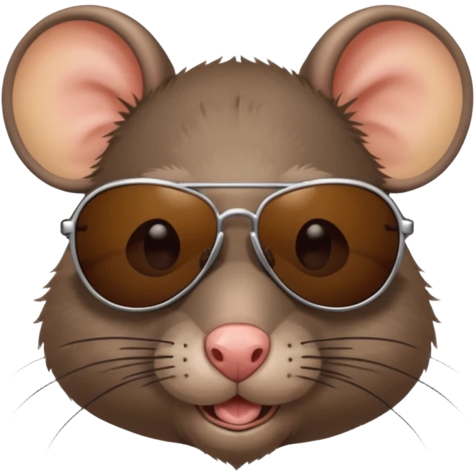 Rat with sunglasses  emoji