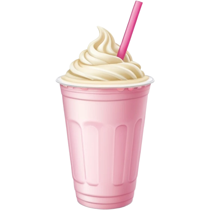 milkshake in plastic cup emoji