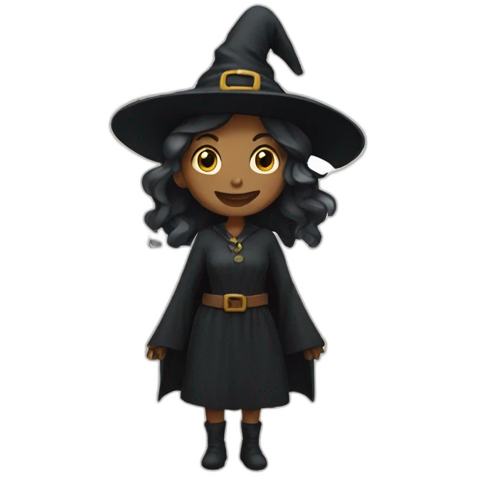 A witch in a shop emoji