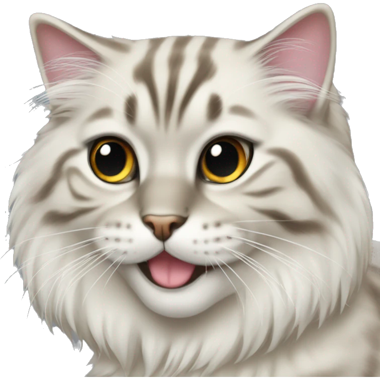 Siberian cat seal tiger point emoji