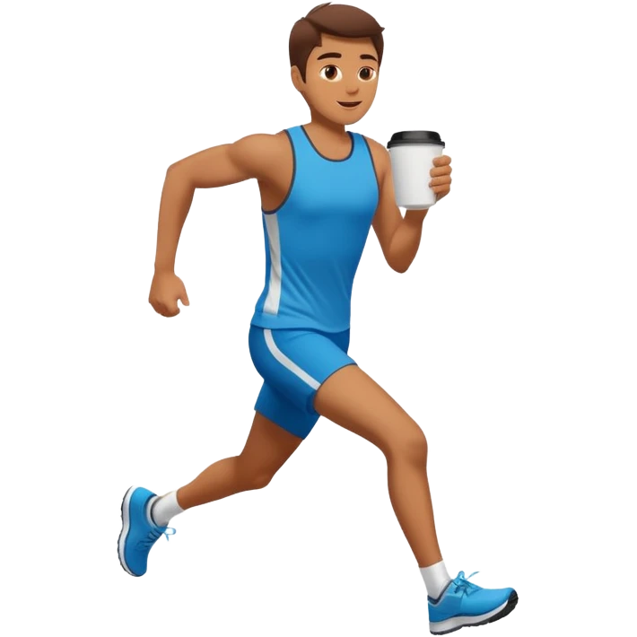 Morning Coffee Runner emoji