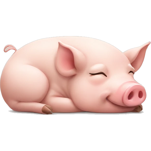 pig sleeping emoji