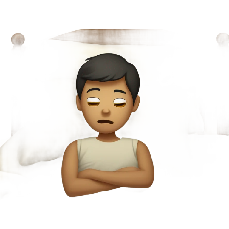 sick filipino boy in bed  emoji