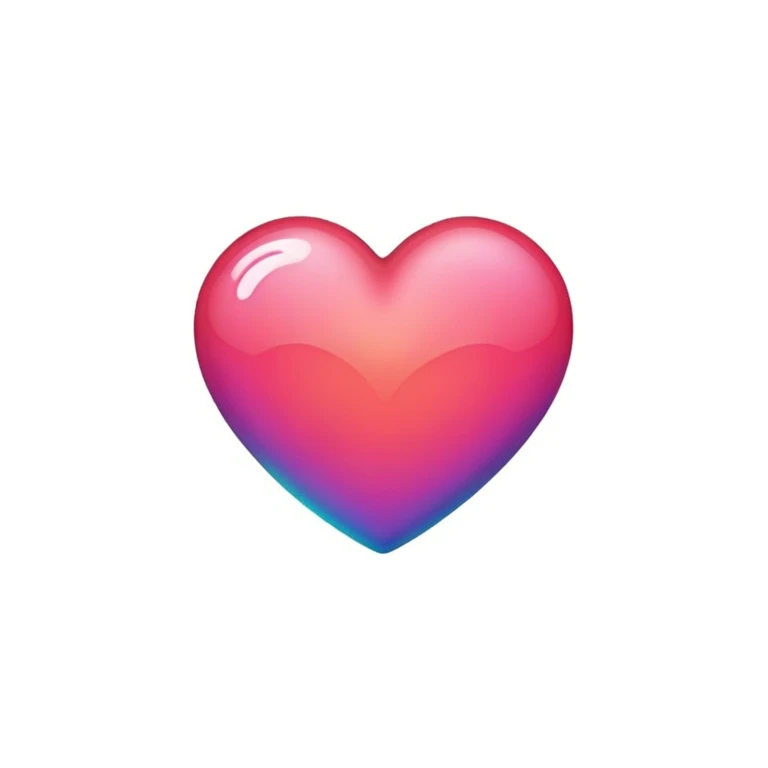 Un corazon colorido emoji