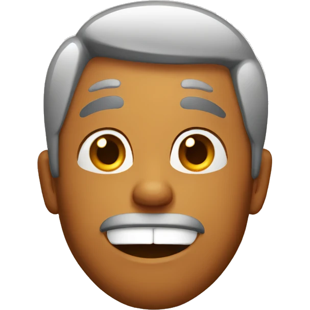 sweating excited brown man emoji