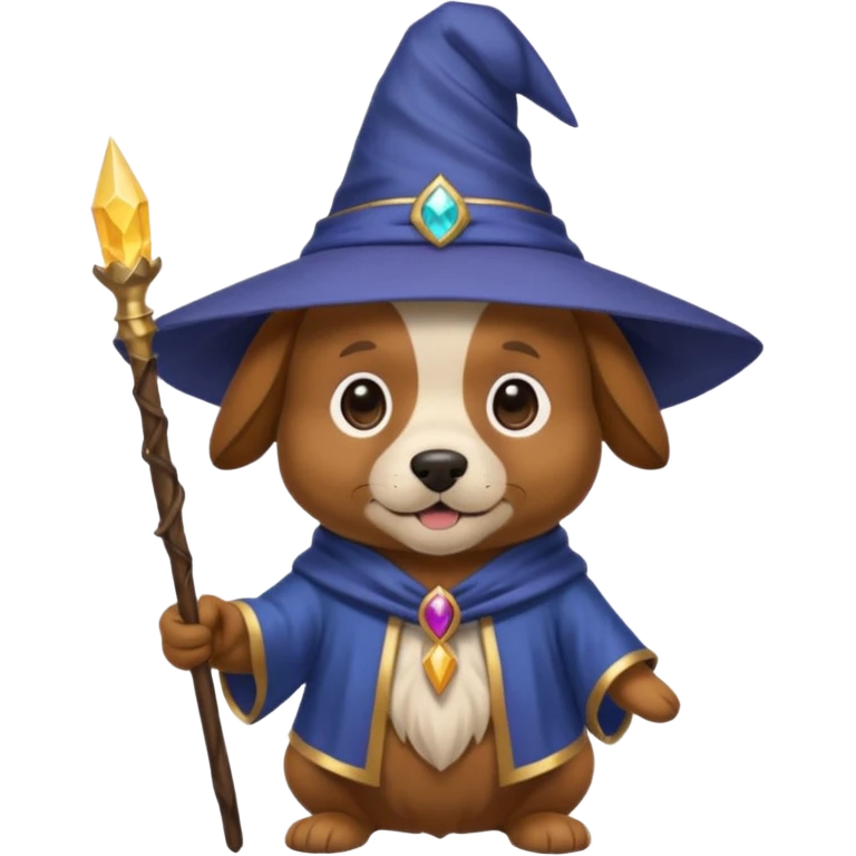 Dog wizard emoji