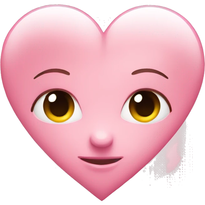 Ligh pink heart  emoji