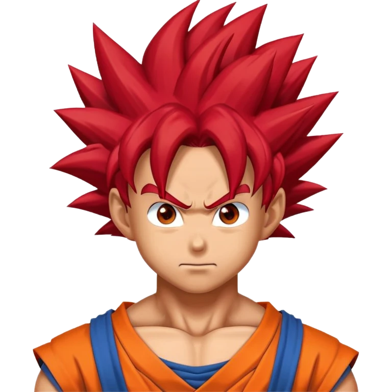 goku super sayin red hair emoji