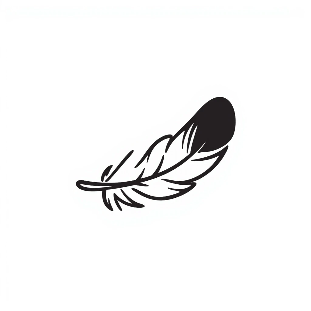 a small feather that describes the word tenderness emoji