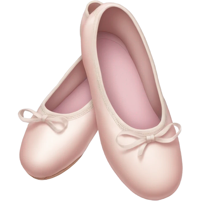 Pale pink ballet shoes emoji