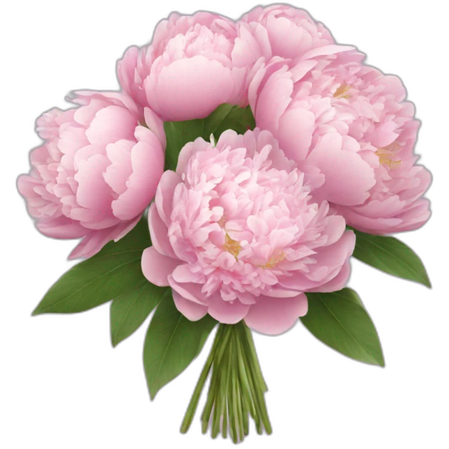 peonies bouquet emoji