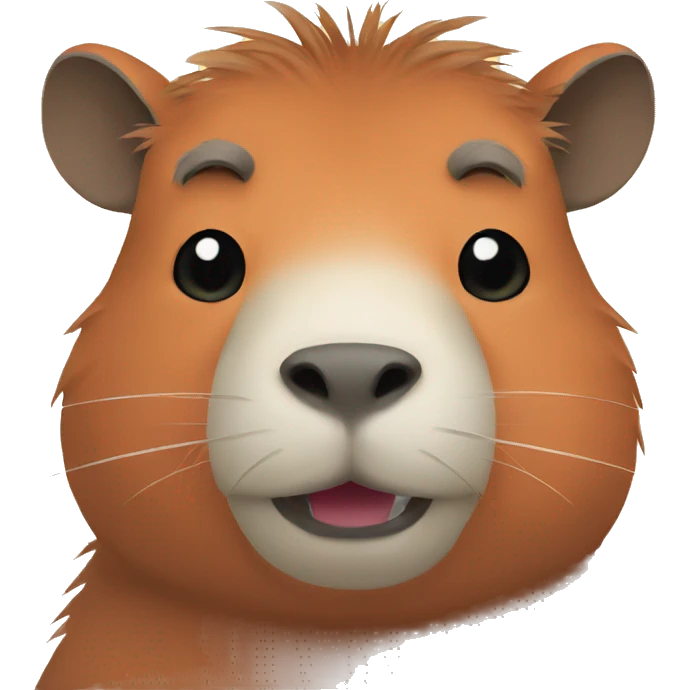 capybara and orange emoji
