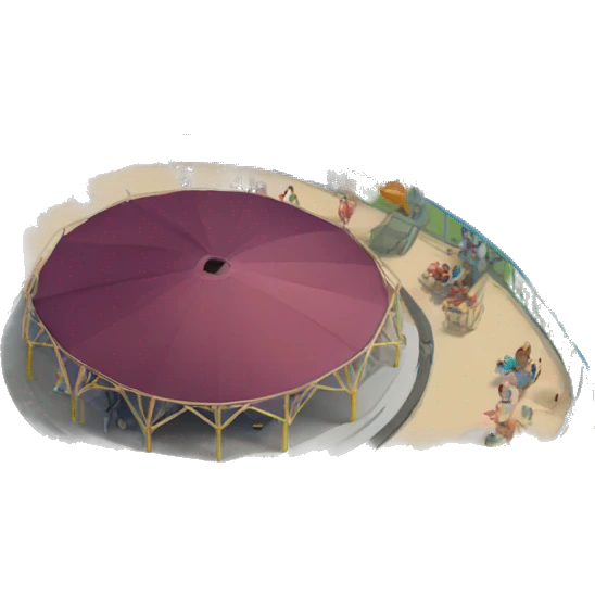 parc attraction coaster and shelter emoji