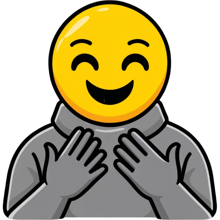 Dying emoji with hands around neck emoji