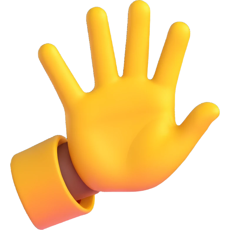 hand flicking, realistic 3D emoji style emoji