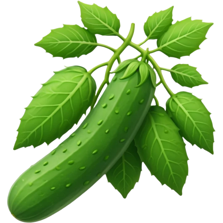 Cucumber plant, full plant emoji