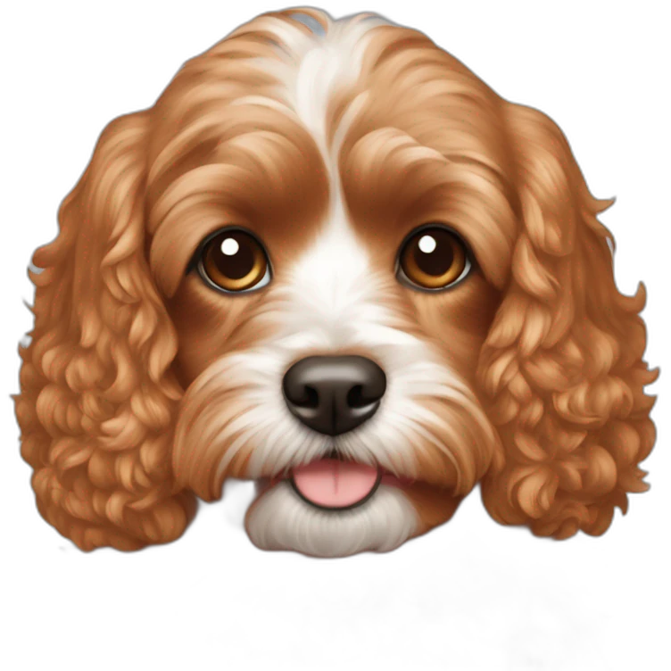 Red cavapoo emoji