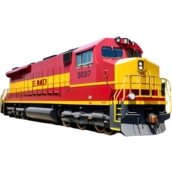 Diesel Locomotive - EMD SD70 (Model Year: 2021) (Iconic colour: Red and yellow) emoji