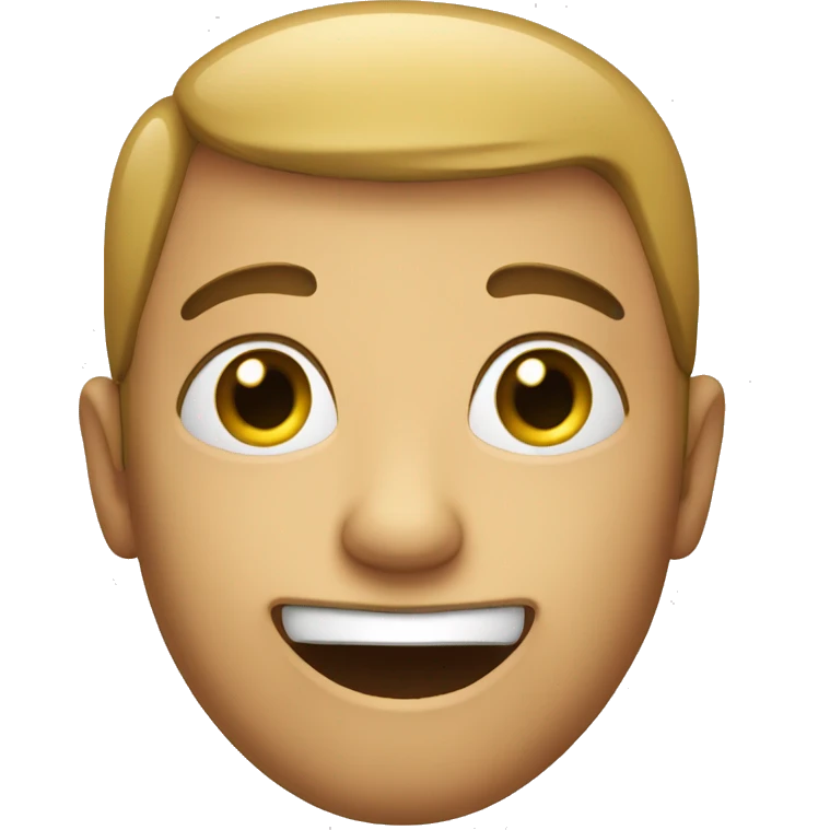 Wide open eyes big smile emoji