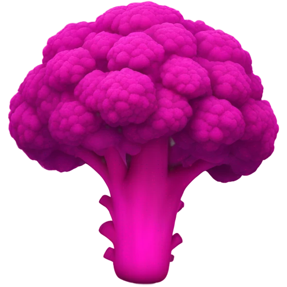 Hot pink ombre broccoli  emoji