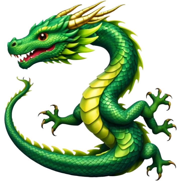  Straight Eastern dragon  emoji