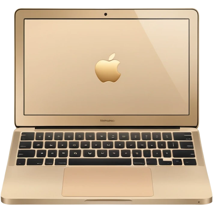 beige gold macbook laptop emoji