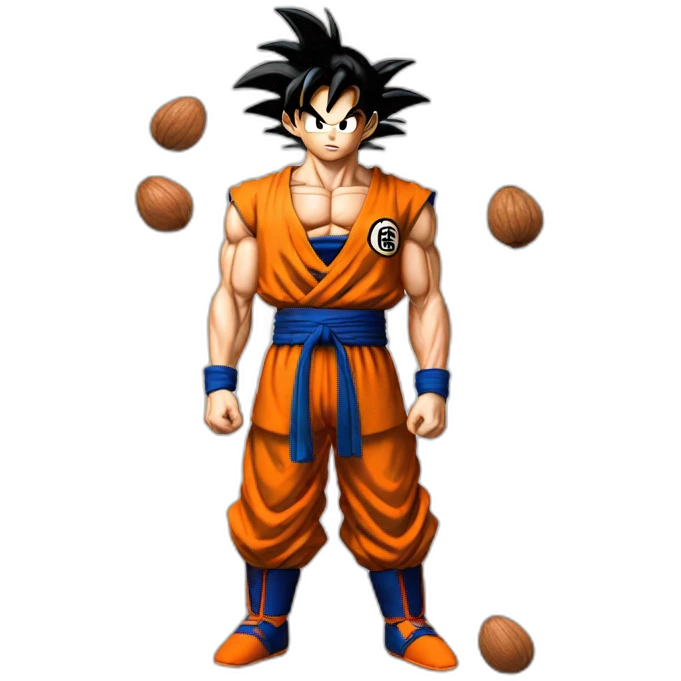 goku holding nuts emoji