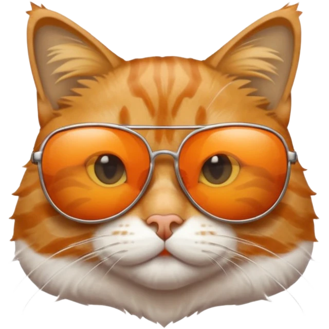 Cat wearing sunglasses emoji