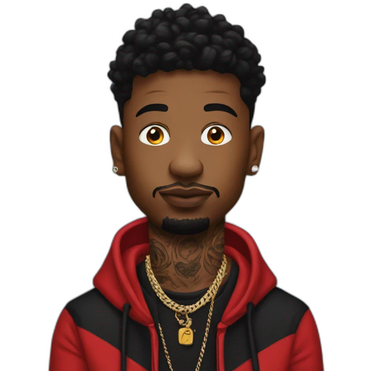  21 savage tatoo emoji