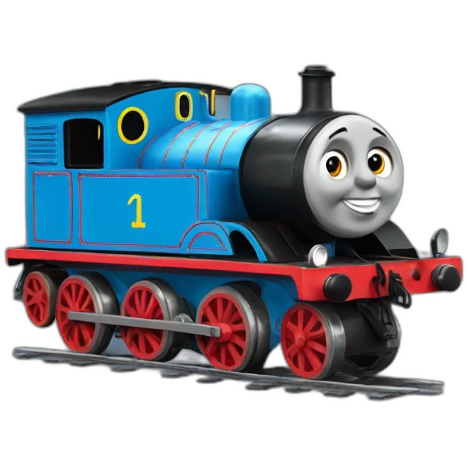 thomas the tank engine as a literal tank emoji