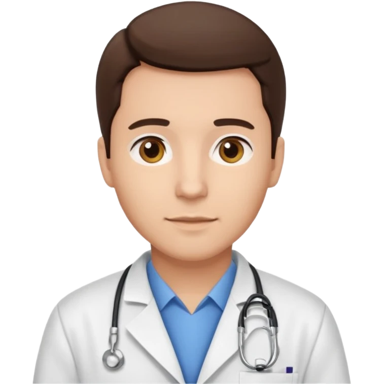 male brunette vet emoji