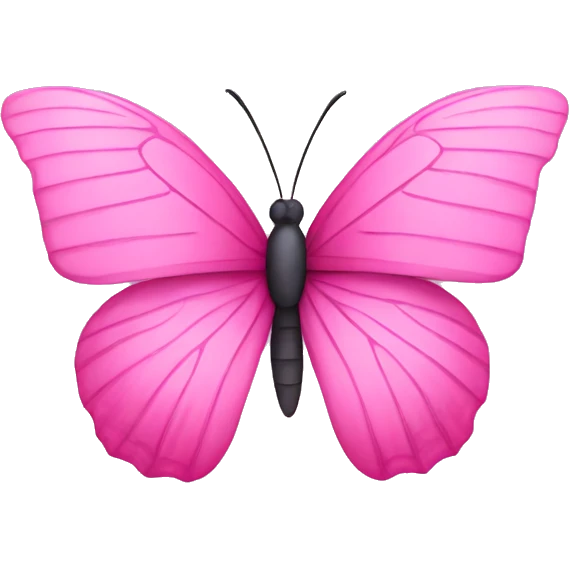 Pink butterfly emoji