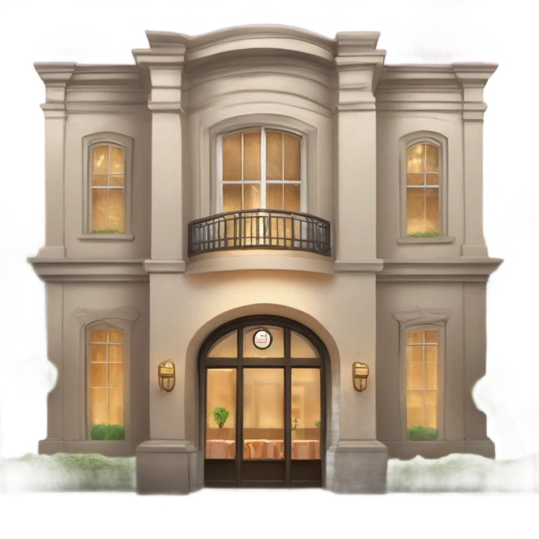 Romantic, upscale restaurant, exterior view  emoji