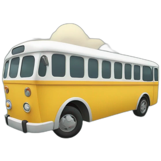 Autobús sobre un rio emoji