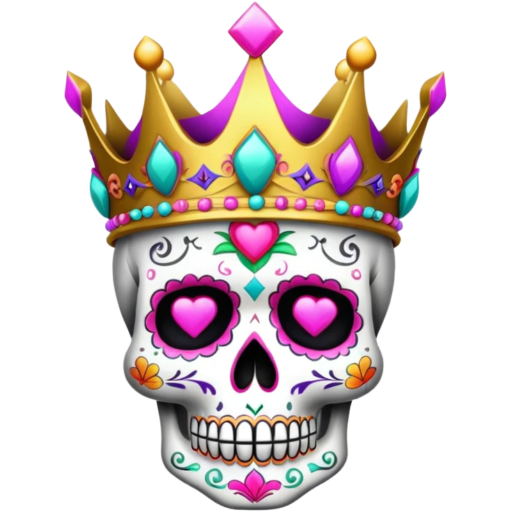 calavera con corona emoji